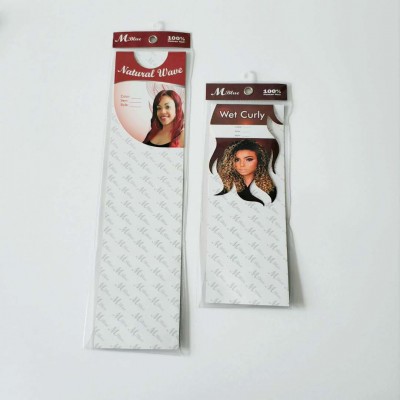 Hot sale custom pvc wig bag packaging with hanger