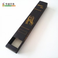 Custom logo luxury black hair braid wig packaging box