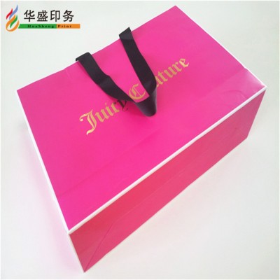 Customised paper gift shopping bag custom print with logo print