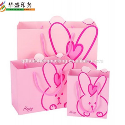 Promotional OEM Customised Paper Candy Gift Bags With Handle, Wedding favor gift bag