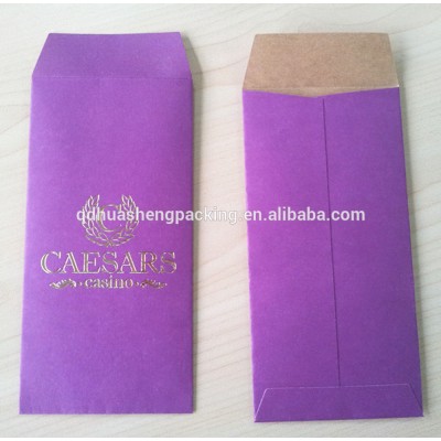 Factory wholesale custom logo print cheap kraft gold colored paper envelope