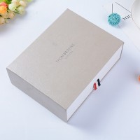 2mm Rigid Cardboard Cosmetics Drawer Box Custom Fancy Texture Paper Sliding Gift Box for Jewelry Packaging