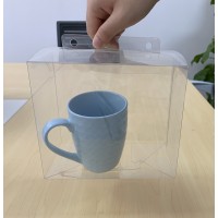 clear PVC PET mug packaging box