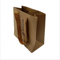 custom paper kraft handle bag with logo print